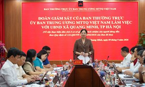 Phó Chủ tịch - Tổng Thư ký Hà Thị Nga: Dân chủ phải được thực hiện thực chất, tránh dân chủ hình thức